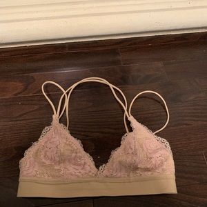 Cross-back Lace Bralette